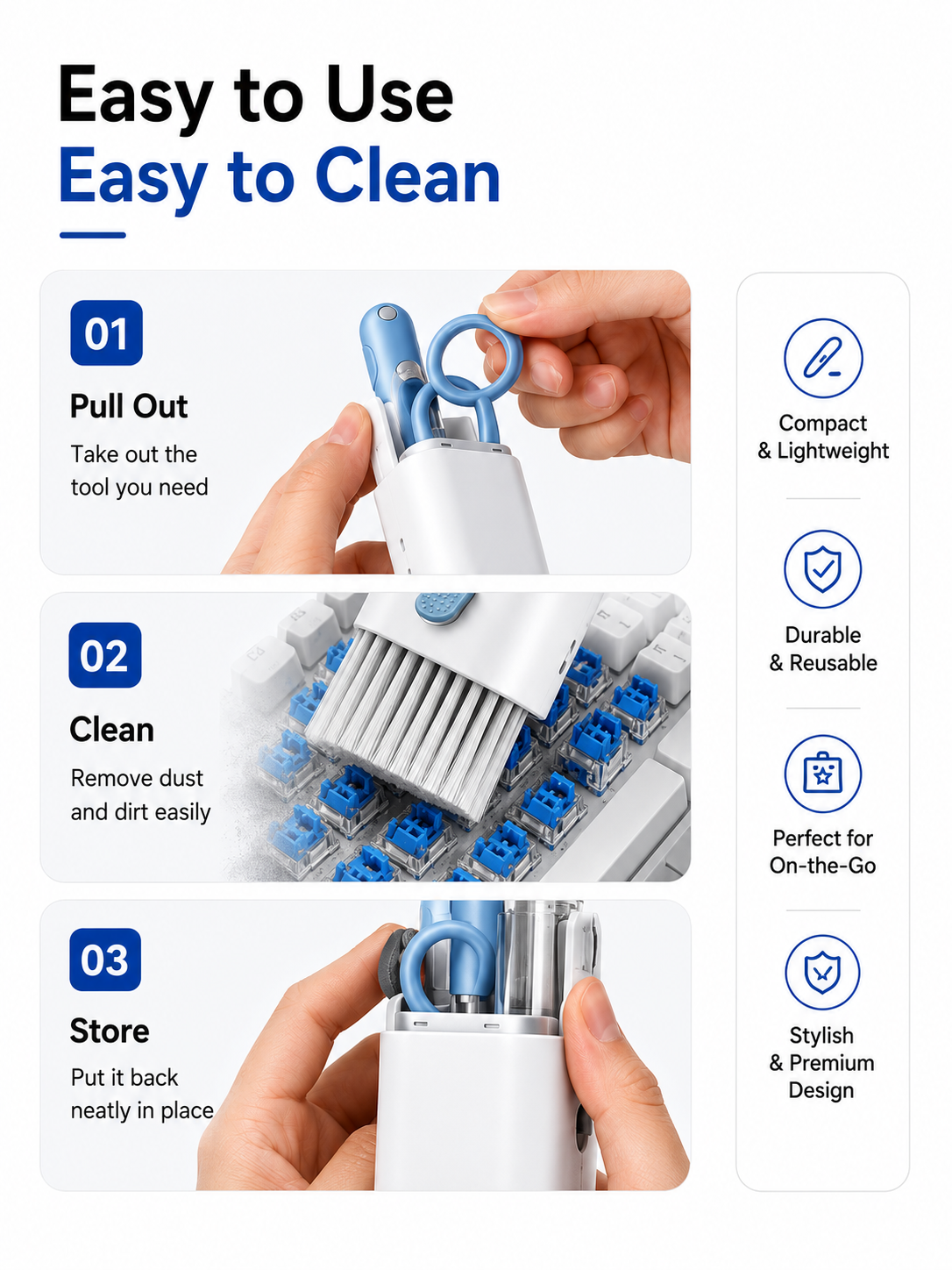7-in-1 Precision Tech Cleaning Kit
